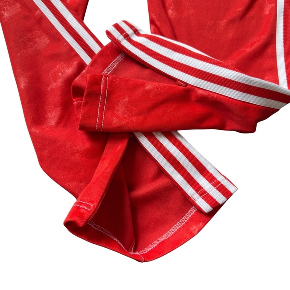 Adidas Originals X Fiorucci Track Pants Red XL  Angel Print 3-Stripes Y2K Style - Picture 6 of 12